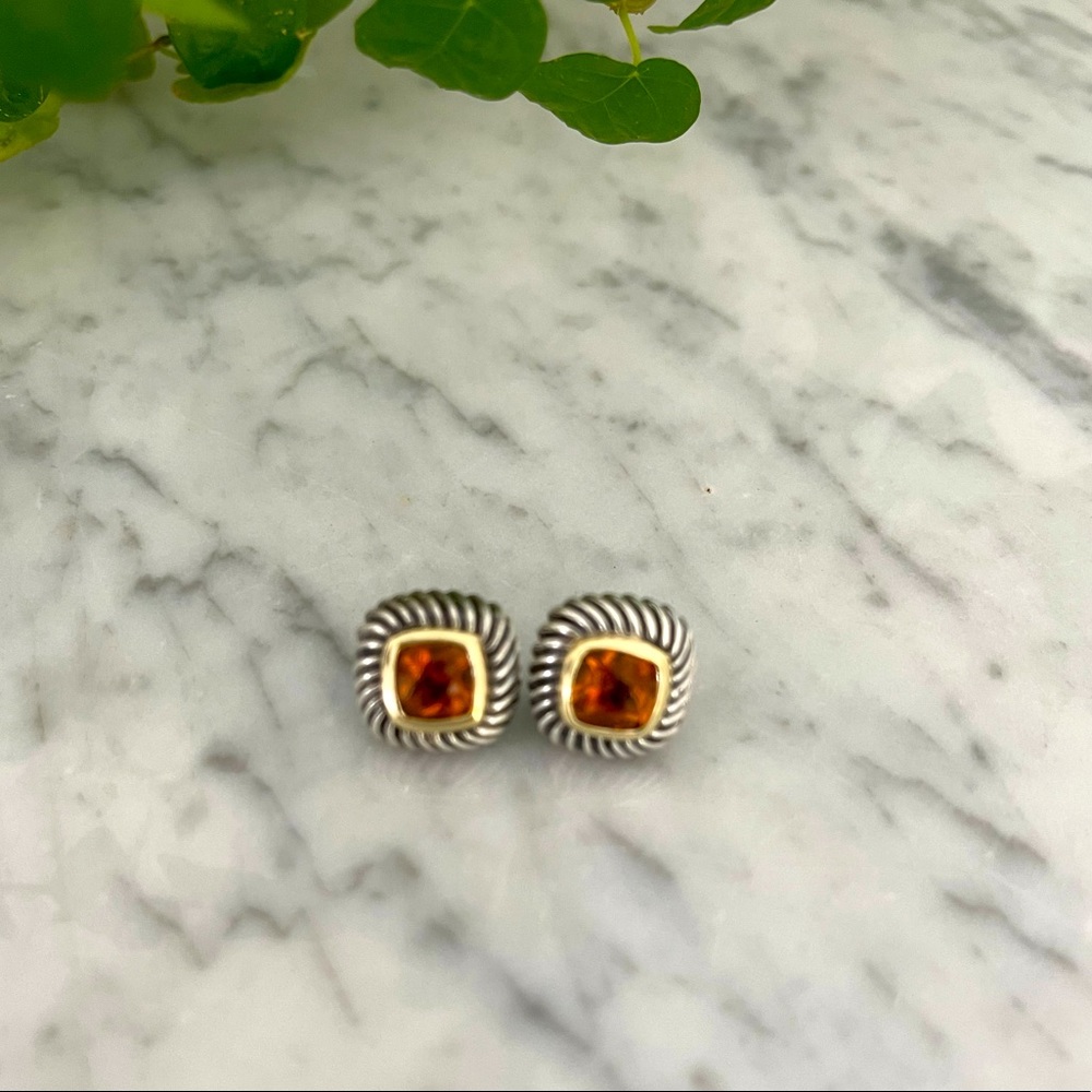 Albion Citrine Stud Earrings
